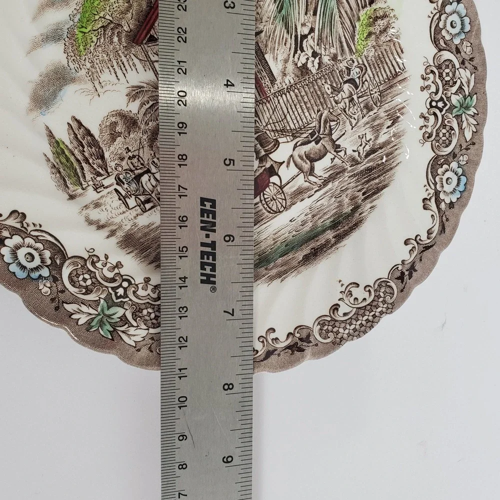 Heritage Hall French Provincial Plate New Orleans Vieux Carre Ironstone Brown
